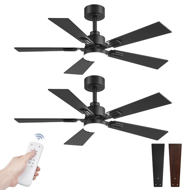 Fanbulous Juego de 2 Ventiladores de Techo de 42" con Luces y Control Remoto