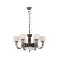 thumbnail image 1 of Candelabro de 6 brazos Sunnimix para casa de muñecas 1/12 Cobre, 1 of 8