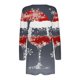 thumbnail image 5 of Cárdigan de moda para mujer, informal, de manga larga, estampado, con bolsillos, blusa de poliéster, 5 of 5