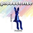 thumbnail image 3 of Easter Bunny Figurine, Cute Modern Easter Statue Tabletop Sculpture Centerpieces Decorations, Adorable Happy Easter Rabbit Statue with Easter Eggs for Spring Indoor Decorations, Tabletop Centerpieces, 3 of 7