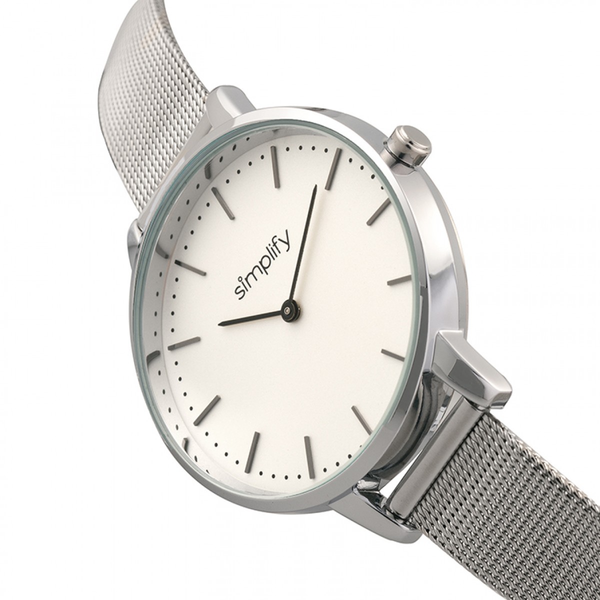 Simplify Womens Watch Simplify The 4200 Unisex Watch White Band Silver Case  main image 3