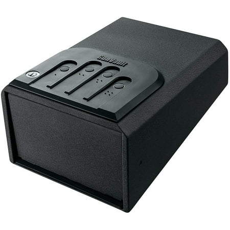 GunVault MiniVault 1050 Gun Safe Mechanical Illuminated Keypad 16 Gauge Steel Black