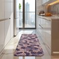 thumbnail image 4 of Purple and Pink Leopard Pattern Kitchen Rug Mat,Kitchen Runner Rugs Non Skid Washable,Decorative Kitchen Floor Mats for Kitchen,Sink,Laundry,17"x47.2", 4 of 7