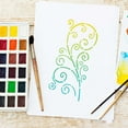 thumbnail image 3 of Hyknon Tools 10pcs Flower Template Hollow Out Leaf Texture Painting Template Tools, 3 of 5