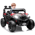 thumbnail image 4 of TOKTOO 24V Powered Ride on UTV, One Seater Kid Car w/ Remote Control, Trunk Storage Space-Red, 4 of 11