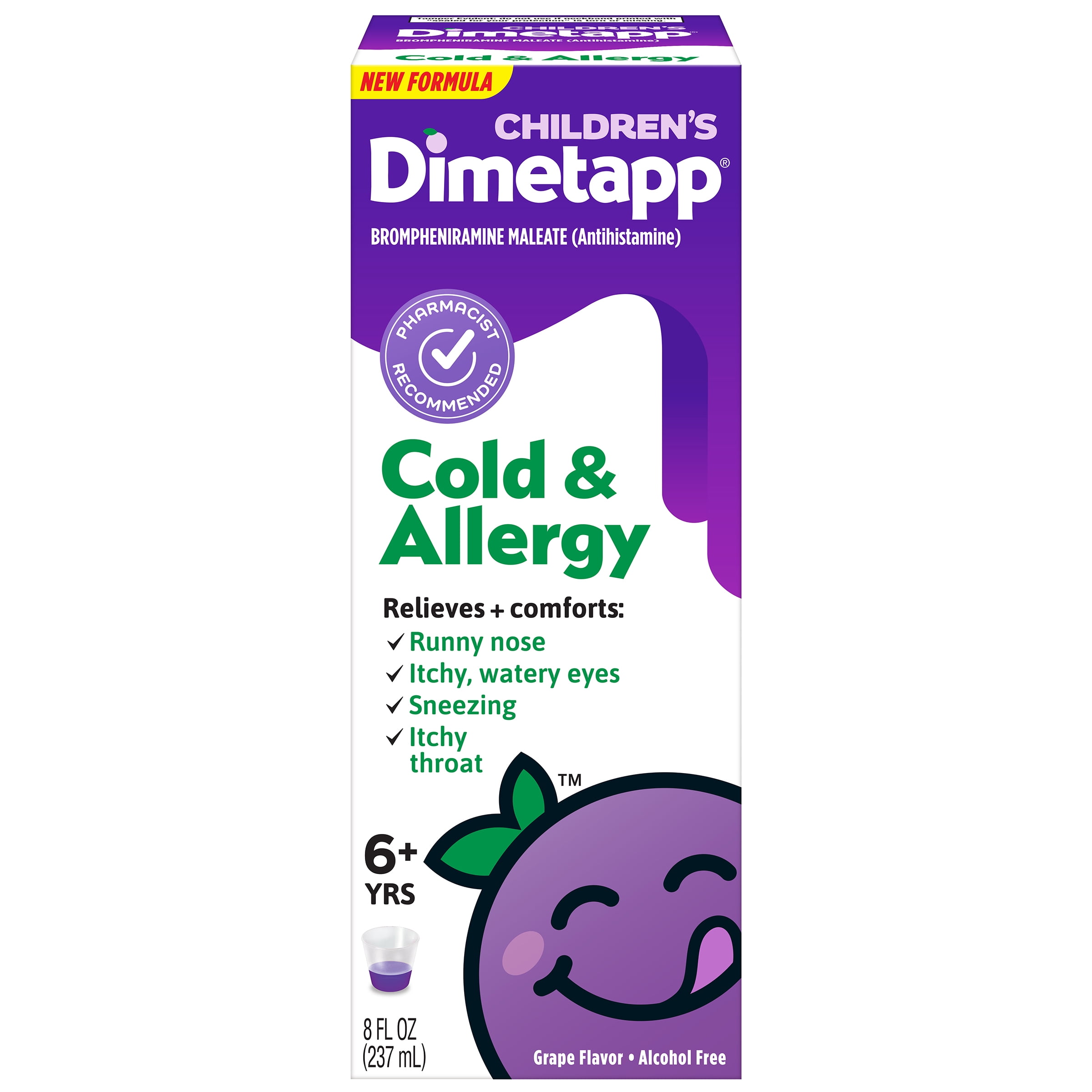 (2 pack) Children’s Dimetapp Cold & Allergy 8 Fl Oz