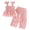 B-Pink, variant on Children Summer Clothes Girls 2-Piece Set Cotton Sleeveless Scoop Neck T-Shirt and Wide Leg Pants Set for Vacation Beach(B-WBtermelon Red,2-3 Years)