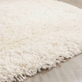 thumbnail image 4 of SAFAVIEH Harvey Solid Plush Shag Area Rug, White, 6' x 6' Round, 4 of 7