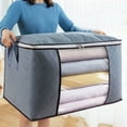 thumbnail image 3 of Caja de almacenamiento plegable Laklulu de 2 piezas, estilo horizontal común gris, 60 x 40 x 35 cm, 3 of 5