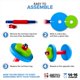 thumbnail image 3 of Juego de mancuernas de juguete para niños Modern Innovations de 1 libra (paquete de 2), 3 of 7