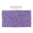 thumbnail image 3 of Home Weavers Bell Flower Collection Bathroom Rug 100% Cotton Tufted Bath Rugs, Soft Absorbent Bath Rugs, Non-Slip Bath Mats, Machine Washable, Bath Mats for Bathroom Floor, 21"x34" Rectangle, Purple, 3 of 9