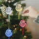thumbnail image 4 of Adornos de piruleta para árbol de Navidad - colgantes en forma de caramelo en pack de 4 • Decoraciones de plástico para Navidad • Accesorios para árbol festivo de 5,5 pulgadas, 4 of 7