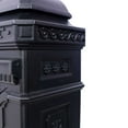 thumbnail image 4 of BARONAGE Large-Capacity Mailbox for Residential Use, Vintage Style Floor Letter Box，Garden Floor Safety Mailbox, Outdoor Rainproof Postbox Statue, Black, 4 of 7