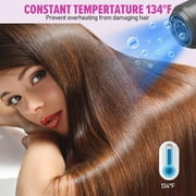 Professional Ionic Hair Dryer, Powerful 1600W Fast Drying Low Noise Blow Dryer with Concentrator Nozzle Diffuser Attachments for Home Salon Travel,ALCI Safety Plug