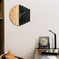 thumbnail image 3 of 12 '' Reloj de pared silencios de estar Decoración negro Zulema reloj de pared de la sala, 3 of 7