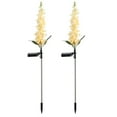thumbnail image 2 of Gustave Outdoor Solar Garden Stake Lights Waterproof LED Fairy Hyacinth Flower Light Lawn Landscape Lighting for Pathway Yard Decorative, 2 Pcs, Yellow, 2 of 9