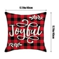 thumbnail image 3 of Christmas Decorative Throw Pillow Covers Christmas Holiday Xmas Square Cushion Covers Merry Christmas Trees Red Snow flakes Deer Outdoor Couch Sofa Home Pillow Cases, 3 of 4