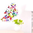 thumbnail image 3 of Pegatinas De Pared Pegatinas De Pared 12PCS 3D PVC Imán Mariposas DIY Etiqueta de la pared Decoración para el hogar, 3 of 6