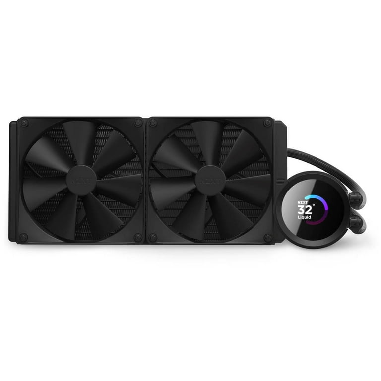 NZXT Kraken 280mm AIO CPU Cooler - LCD Display, 2x F140P