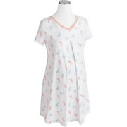 Maternity V-Neck Print Nursing Gown