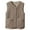 Brown, variant on Women's Autumn Winter Solid Color Lamb Wool with Pockets Warm Casual Cotton Vest Girls Vest Sweater