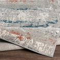 thumbnail image 3 of Surya Tibetan TBT-2328 79x114" Rectangle Modern Fabric Rug in Gray/Teal, 3 of 6