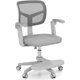 thumbnail image 1 of WANGDI Kids Desk Chair, Student Ergonomic Computer Chair with Wheels, Footrest, Adjustable Height, Flip-up Armrests & Soft Removable Cushion, Swivel Rolling Kids Office Chair for 3-15 (Gray), 1 of 19