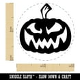 thumbnail image 2 of Sinister Halloween Jack-o'-lantern Pumpkin Self-Inking Rubber Stamp Ink Stamper - Black Ink - Mini 1/2 Inch, 2 of 7
