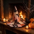 thumbnail image 7 of sruoe Halloween Quilted Witch Hat, Mystical Wizard Headwear, Halloween Party Accessory, Halloween Holiday Decor for Costume Match，Themed Gathering，Shelf Display, 7 of 7