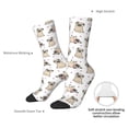thumbnail image 4 of Logiee Pugs Print Adult Socks for Men & Women,Calf Socks, Ankle Socks,Boots Socks,Breathable Casual Sock,Unisex Crew Socks, 4 of 6