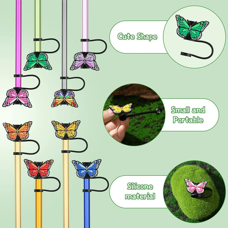 4 Pcs Reusable Straw Tips Cover Cute Cloud Shape Straw Cover Caps Anti-Dust  Silicone Straw Toppers Drinking Straw Cover Tips Lids for 6-8