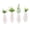 White, variant on Dserhfy 4Pcs Wooden Wall Mount Vase Farmhouse Rustic Home Office Living Room Wall Hanging Artificial Plants Holder Dried Flower Vase Decoration