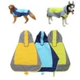 thumbnail image 2 of Dog Raincoats Pet Hooded Raincoats Rain Jackets Reflective Dog Clothing Windproof Rainy Wear Pet Jackets with Leash Hook, 2 of 9