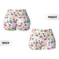 thumbnail image 3 of Sikiie Cute Flamingo Print Workout Shorts Women Scrunch Butt Gym Shorts Seamless High Waist Tummy Control Yoga Biker Athletic Shorts, 3 of 5