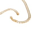 thumbnail image 3 of Cadena Collar Barbada Bitono 7mm Unisex 55cm Chapa de Oro 18K Ametrinaa MPCA0021, 3 of 5
