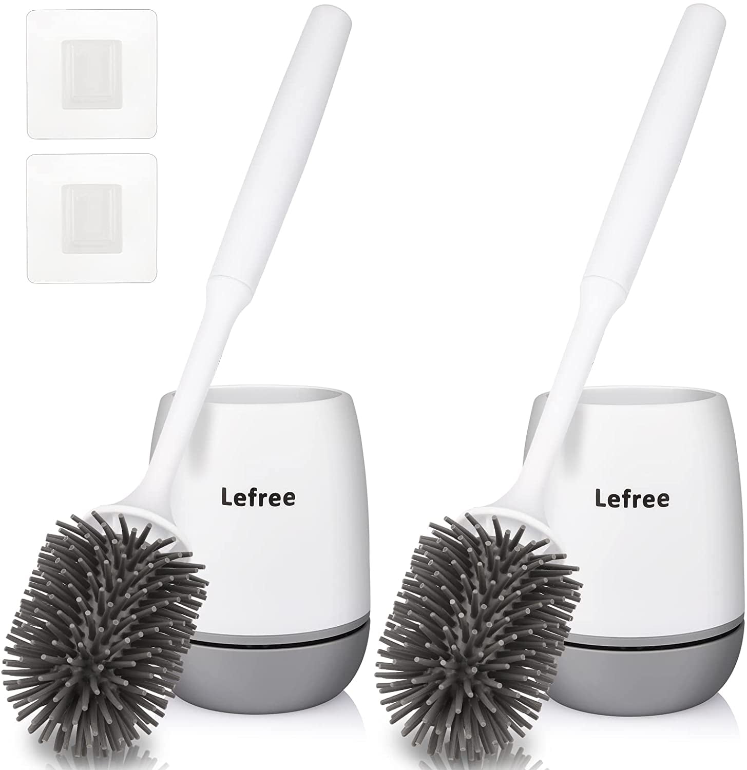 Silicone Toilet Brush,Toilet Bowl Brush and Holder Set with Small Brus –  KeFanta