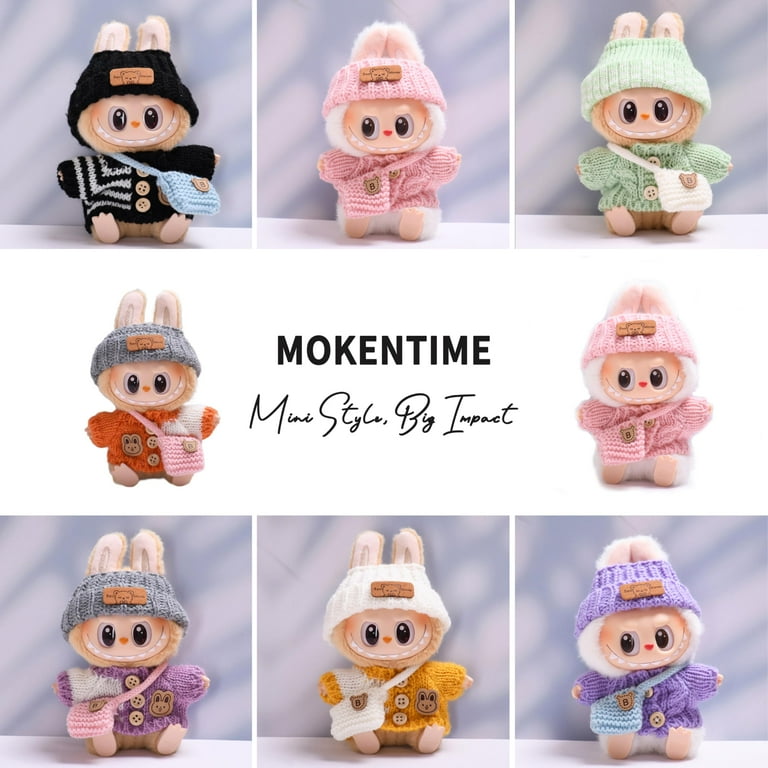 Accessoires Crochet Main Poupée For Labubu 17cm - Ensemble 3 Pièces