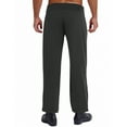 thumbnail image 5 of inlzdz Men Tango Ballroom Dance Pants Modern Dance Trousers High Waist Work Office Trousers Black L, 5 of 7