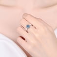 thumbnail image 6 of Apaison 0.5 ct Moissanite Rings For Women 925 Sterling Silver Eternity Wedding Engagement Bridal Ring, 6 of 8