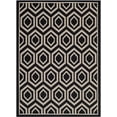 thumbnail image 3 of Safavieh Courtyard Amelia Geometric Indoor/Outdoor Area Rug, Black/Beige, 4' x 5'7", 3 of 15