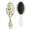 White-604, variant on Banana Hair Brush, Tropical Yellow Banana Pattern Detangling Paddle Brush, Cute Kawaii Fruit Design, Banana Lover Aesthetic, Soft Bristle Brush for All Hair Types