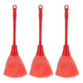 thumbnail image 1 of Buddha Cleaning Brush Made of ABS Material for Home Use Red Color 3pcs Set, 1 of 3