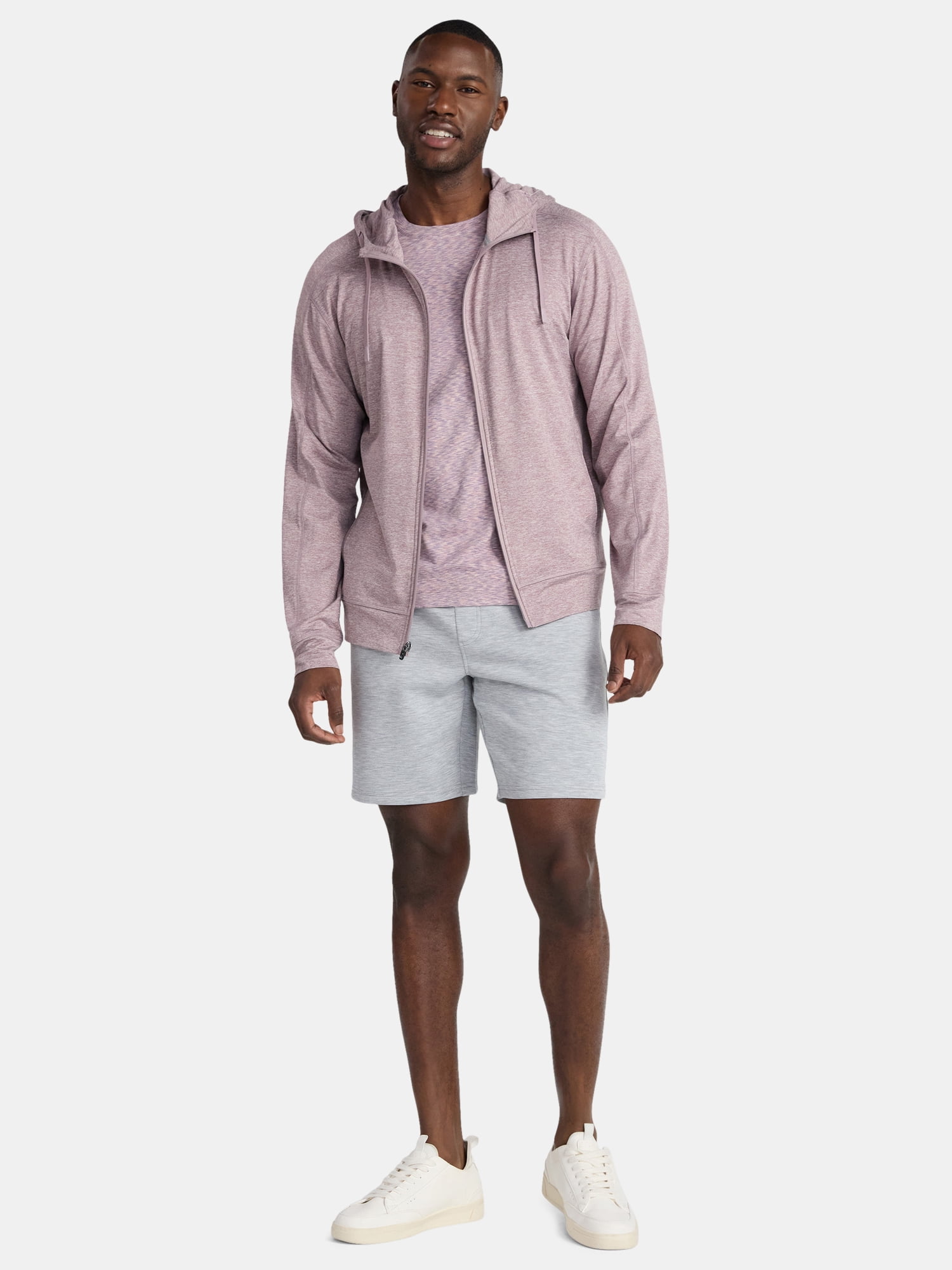 Athletic Works Men's and Big Men's ButterCore Soft Full Zip Hoodie, Sizes S-3XL