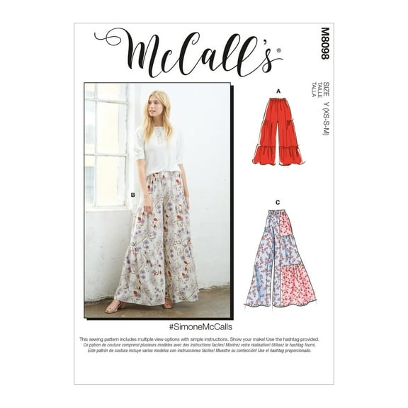 McCalls Sewing Pattern 8098 Trousers