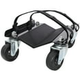 thumbnail image 6 of Snowmobile Dolly Heavy Duty Carries up to 1500lbs V-Slide with 2.5" Swivel Casters Rubber Pad Protecting Skis and 2 Pairs of Heavy Duty Straps Firmly Attaching on Skis,black color,, 6 of 16
