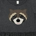 thumbnail image 4 of Inktastic Raccoon Animal Face Girls Toddler Dress, 4 of 5