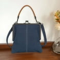 thumbnail image 6 of AOMRCOL Mini Denim Crossbody Bag For Women, Small Blue Denim Tote Kiss Lock Purse Handbag for Daily Life, 6 of 7