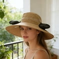 thumbnail image 3 of Cool Fan Hat Adjustable Wide Brim Sun Hat with 2 Silent Rechargeable Fans for Women Men, Breathable Waterproof Fabric, Detachable Fans, Sun Protection for Camping Beach Summer Outdoor Khaki, 3 of 6