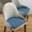 Blue, variant on 100Fens Curved Dining Chair Cushion Comfortable Breathable Stable Non Slip Exquisite Edging Machine Washable Cushion