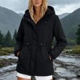 thumbnail image 3 of Windbreaker Jacket Women Spring Fall Long Sleeve Windproof Waterproof Zip Up Hooded Travel Hiking Jackets with Pockets, 3 of 5